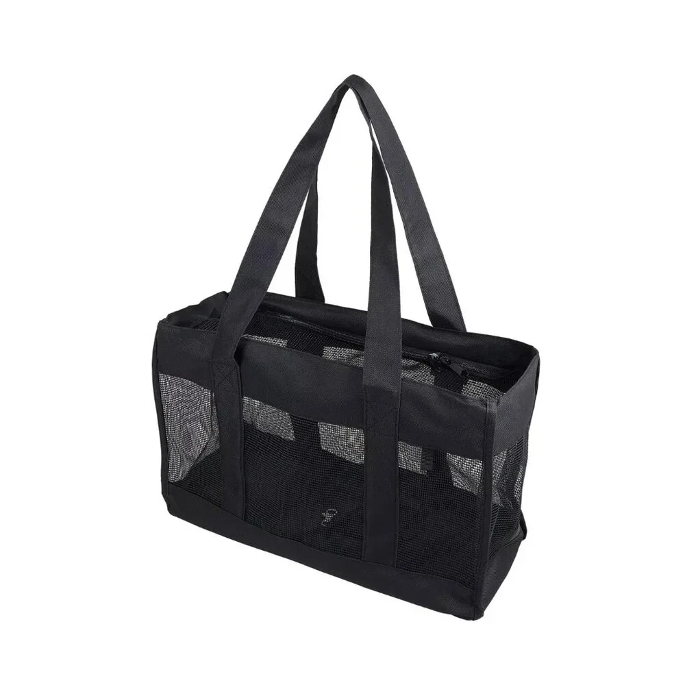 Top Paw Soft Sided Pet Tote, Black